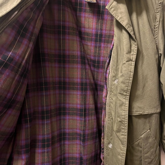 Eddie Bauer Womens Trench Coat with Zip-out Thinsulate  Lining. Army Green Sz M - Picture 4 of 9